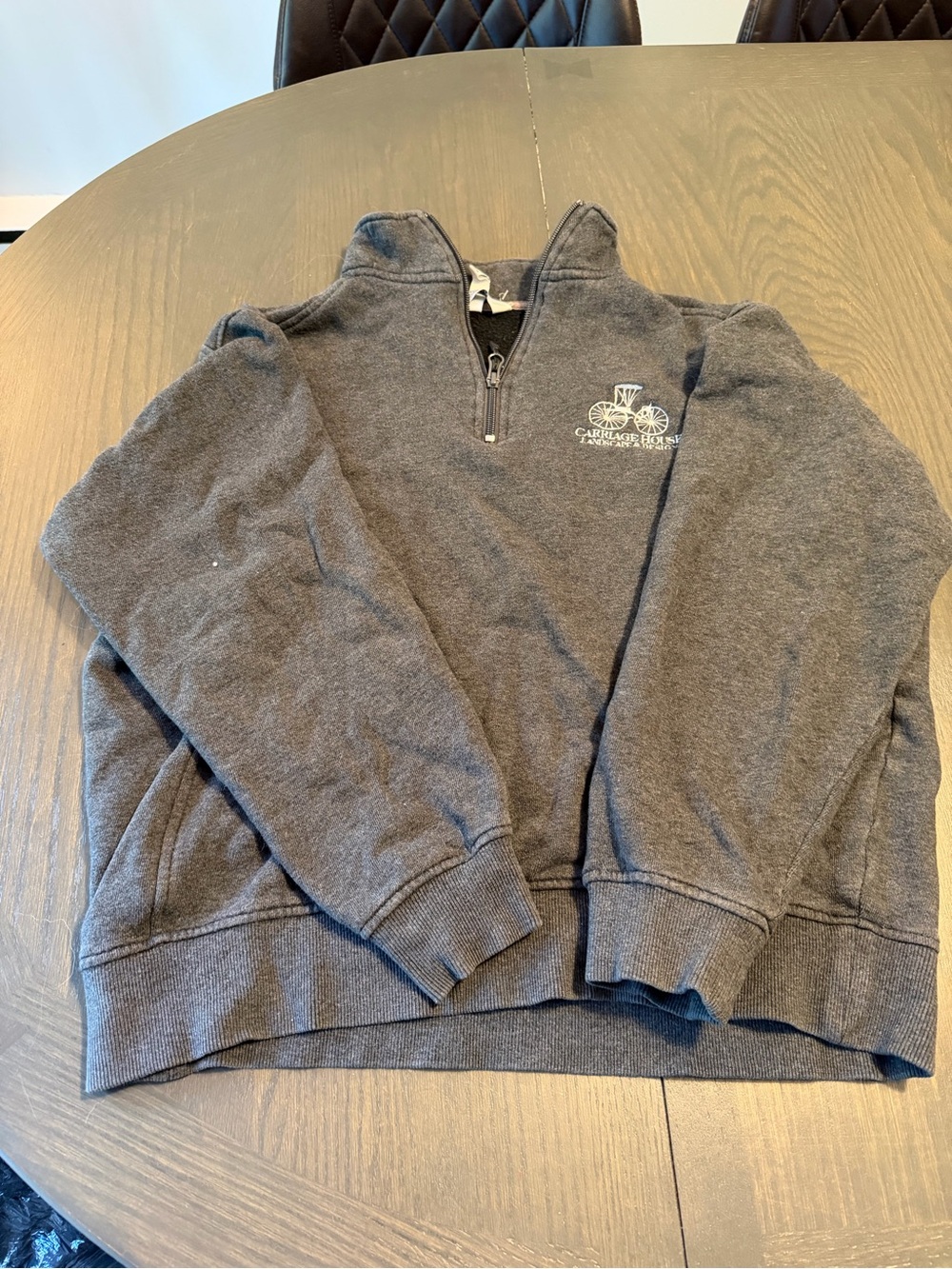 Charcoal Quarter-Zip Sweatshirt